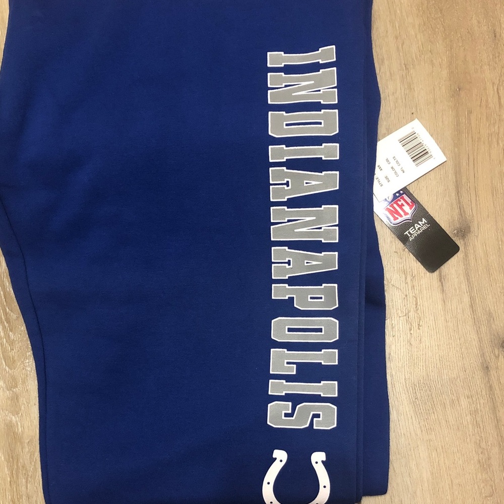 NFL Men’s  Royal Blue Indianapolis Colts Sweatpants with White Logos XXX